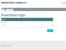Tablet Screenshot of my.server4you.com